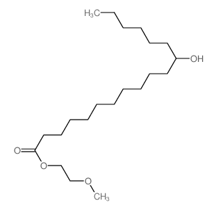 2-methoxyethyl 12-hydroxyoctadecanoate Structure