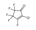 2-chloro-3,4,4,5,5-pentafluorocyclopent-2-en-1-one Structure