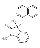 2H-Indol-2-one,1,3-dihydro-3-hydroxy-3-(1-isoquinolinylmethyl)-1-methyl-结构式