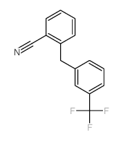 Benzonitrile,2-[[3-(trifluoromethyl)phenyl]methyl]-结构式