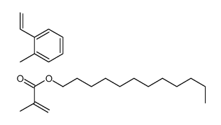 dodecyl 2-methylprop-2-enoate,1-ethenyl-2-methylbenzene Structure