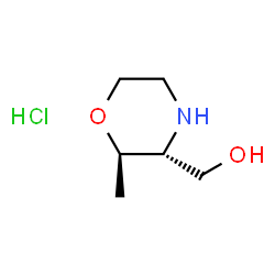 ((2R,3R)-2-Methylmorpholin-3-yl)methanol hydrochloride Structure