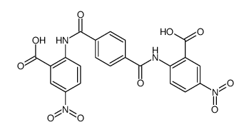 2-[[4-[(2-carboxy-4-nitrophenyl)carbamoyl]benzoyl]amino]-5-nitrobenzoic acid Structure