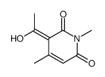 3-(1-hydroxyethylidene)-1,4-dimethylpyridine-2,6-dione Structure