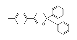 5-(4-methylphenyl)-2,2-diphenyl-3,4-dihydropyran Structure