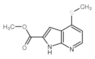 METHYL 4-(METHYLTHIO)-1H-PYRROLO[2,3-B]PYRIDINE-2-CARBOXYLATE picture