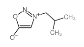 1,2,3-Oxadiazolium,5-hydroxy-3-(2-methylpropyl)-, inner salt Structure