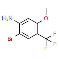 2-bromo-5-methoxy-4-(trifluoromethyl)aniline Structure