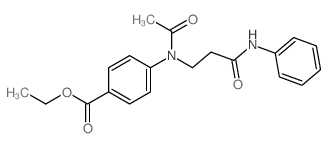 Benzoic acid,4-[acetyl[3-oxo-3-(phenylamino)propyl]amino]-, ethyl ester结构式