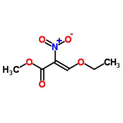 Methyl (2Z)-3-ethoxy-2-nitroacrylate结构式