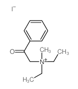 diethyl-methyl-phenacyl-azanium structure