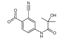 N-(3-cyano-4-nitrophenyl)-2-hydroxy-2-methylpropanamide结构式