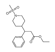 ethyl 3-phenyl-3-(N-methanesulphonylpiperidin-4-yl)propionate Structure