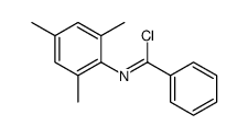 N-(2,4,6-trimethylphenyl)benzenecarboximidoyl chloride结构式