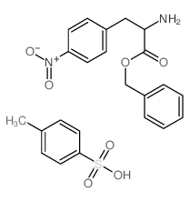 benzyl 2-amino-3-(4-nitrophenyl)propanoate; 4-methylbenzenesulfonic acid structure