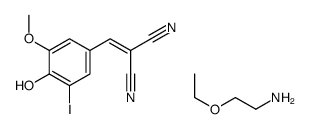 2-ethoxyethanamine,2-[(4-hydroxy-3-iodo-5-methoxyphenyl)methylidene]propanedinitrile Structure