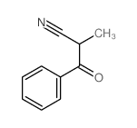 2-methyl-3-oxo-3-phenyl-propanenitrile结构式