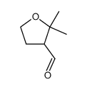 rac-Tetrahydro-2,2-dimethyl-3-furancarbaldehyd Structure