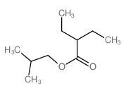 Butanoic acid,2-ethyl-, 2-methylpropyl ester Structure