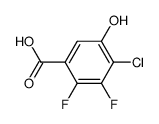 4-chloro-2,3-difluoro-5-hydroxybenzoicacid结构式