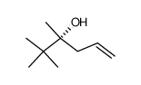 (+)-(3R)-2,2,3-trimethyl-5-hexen-3-ol结构式