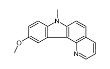 10-methoxy-7-methylpyrido[3,2-c]carbazole结构式