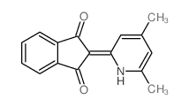 2-(4,6-dimethyl-1H-pyridin-2-ylidene)indene-1,3-dione结构式