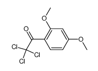 2,2,2-trichloro-1-(2,4-dimethoxy-phenyl)-ethanone结构式