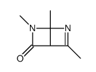 3,4,6-trimethyl-3,5-diazabicyclo[2.2.0]hex-5-en-2-one结构式