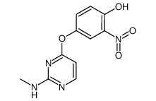 4-(2-methylamino-pyrimidin-4-yloxy)-2-nitro-phenol结构式