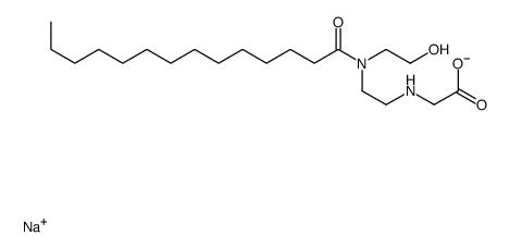 sodium N-[2-[(2-hydroxyethyl)(1-oxotetradecyl)amino]ethyl]glycinate结构式