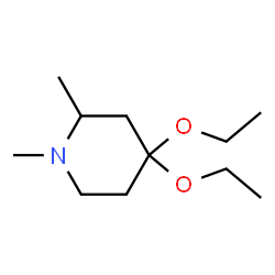 Piperidine, 4,4-diethoxy-1,2-dimethyl- (9CI) Structure