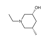 3-Piperidinol,1-ethyl-5-methyl-,cis-(9CI) structure