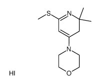 4-(2,2-dimethyl-6-(methylthio)-2,3-dihydropyridin-4-yl)morpholine hydroiodide Structure