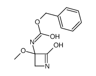 benzyl N-(3-methoxy-2-oxoazetidin-3-yl)carbamate结构式