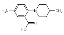 5-AMINO-2-(4-METHYL-PIPERIDIN-1-YL)-BENZOIC ACID Structure