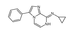 N-cyclopropyl-3-phenylimidazo[1,2-a]pyrazin-8-amine结构式