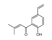 1-(5-ethenyl-2-hydroxyphenyl)-3-methylbut-2-en-1-one Structure