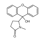 5-(9-hydroxyxanthen-9-yl)-1-methyl-2-pyrrolidinone Structure