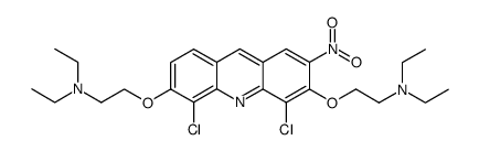 4,5-dichloro-3,6-bis<2-(diethylamino)ethoxy>-2-nitroacridine Structure