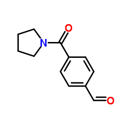 4-(吡咯烷-1-羰基)苯(甲)醛结构式