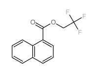 1-Naphthalenecarboxylicacid, 2,2,2-trifluoroethyl ester结构式
