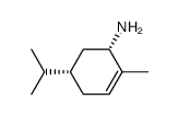 2-Cyclohexen-1-amine,2-methyl-5-(1-methylethyl)-,(1S-cis)-(9CI)结构式