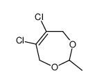 5,6-dichloro-2-methyl-4,7-dihydro-1,3-dioxepine结构式