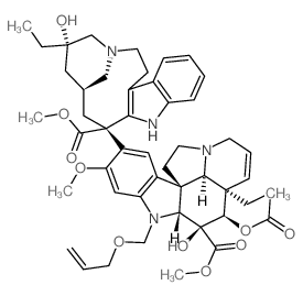 Vincaleukoblastine, 22-(2-propenyloxy)- Structure