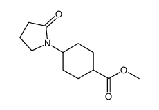 methyl 4-(2-oxopyrrolidin-1-yl)cyclohexane-1-carboxylate Structure