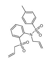 N-allyl-N-[2-(allylsulfonyl)phenyl]-4-methylbenzenesulfonamide结构式