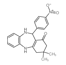 11-(4-(Hydroxy(oxido)amino)phenyl)-3,3-dimethyl-2,3,4,5,10,11-hexahydro-1H-dibenzo[b,e][1,4]diazepin-1-one结构式