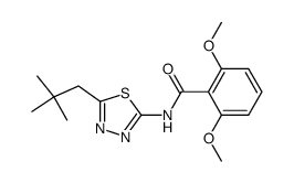 N-[5-(2,2-dimethylpropyl)-1,3,4-thiadiazol-2-yl]-2,6-dimethoxybenzamide Structure