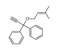 [1-(3-methylbut-2-enoxy)-1-phenylprop-2-ynyl]benzene Structure